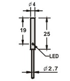 电感式接近传感器M4系列尺寸图