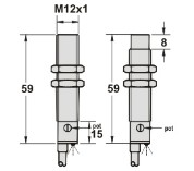 电容式接近传感器尺寸M12系列